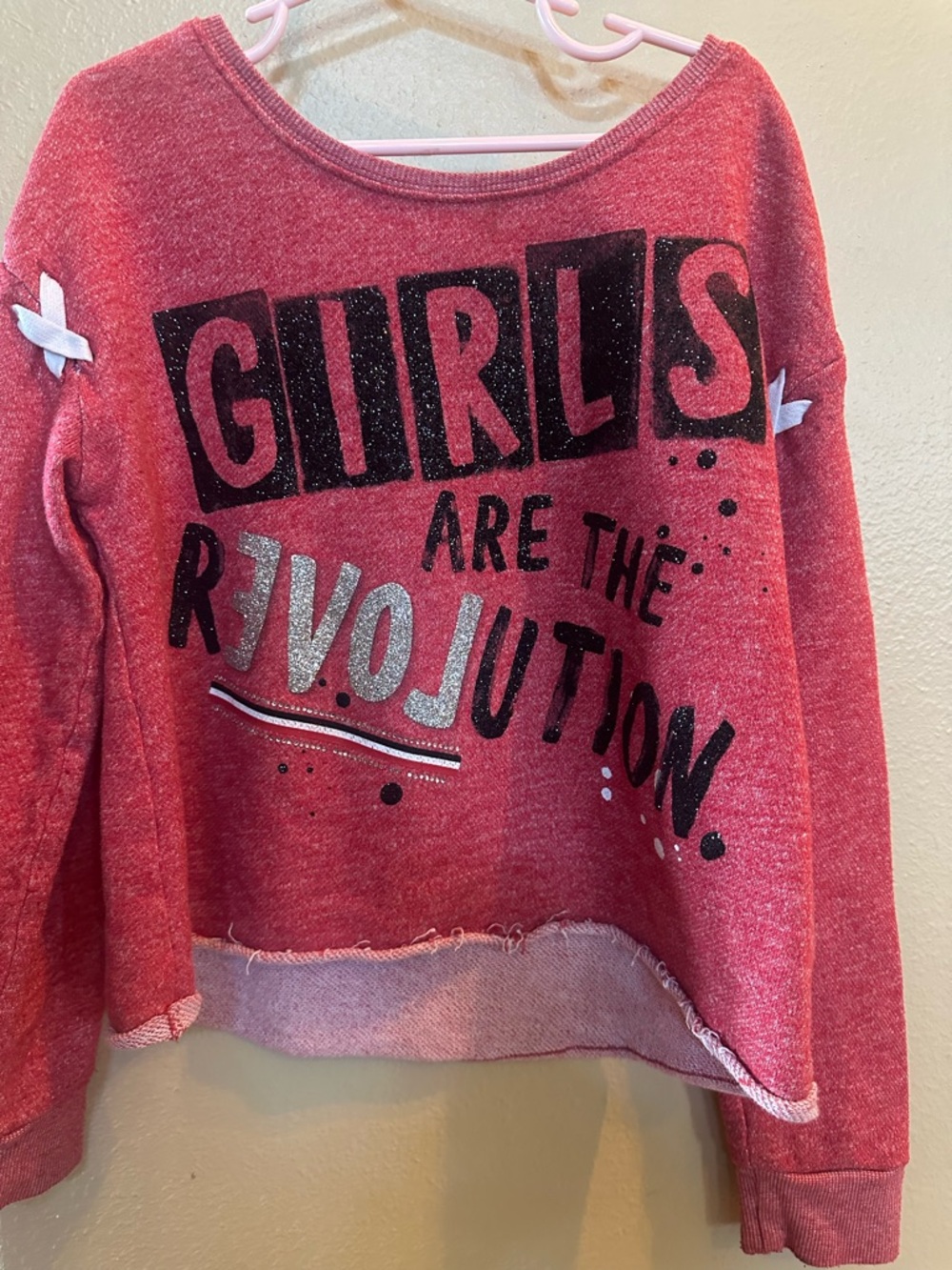 2 shirts! Like new. Sweatshirt - Girls Are The Revolution and old navy tie.
